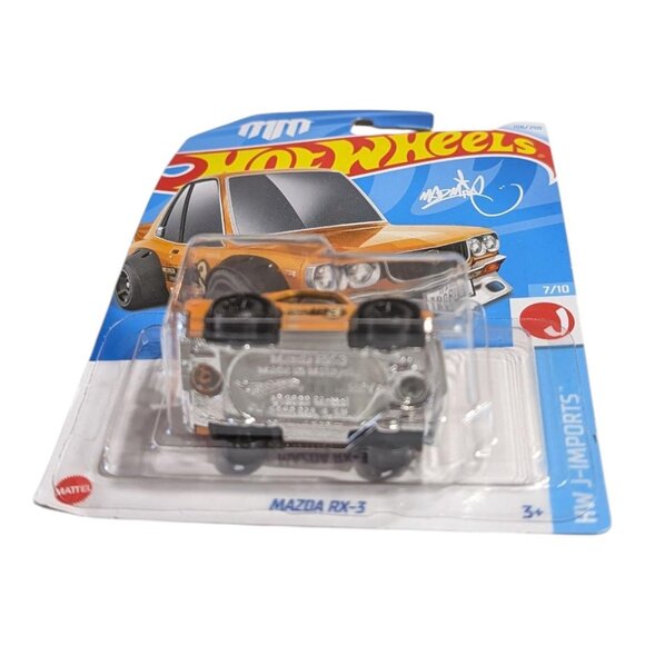 Hot Wheels Mazda RX-3 Tooned Orange #156 Mainline Case H New JDM - Picture 7 of 8